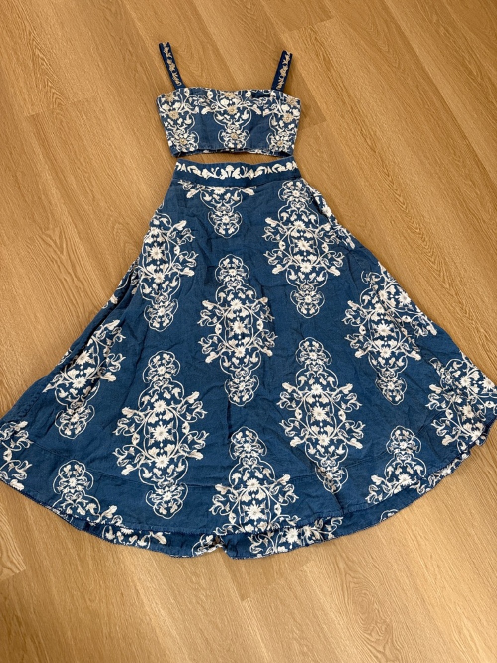 Agua SET 💜 Cacao top with Bergamota skirt in Ribbons